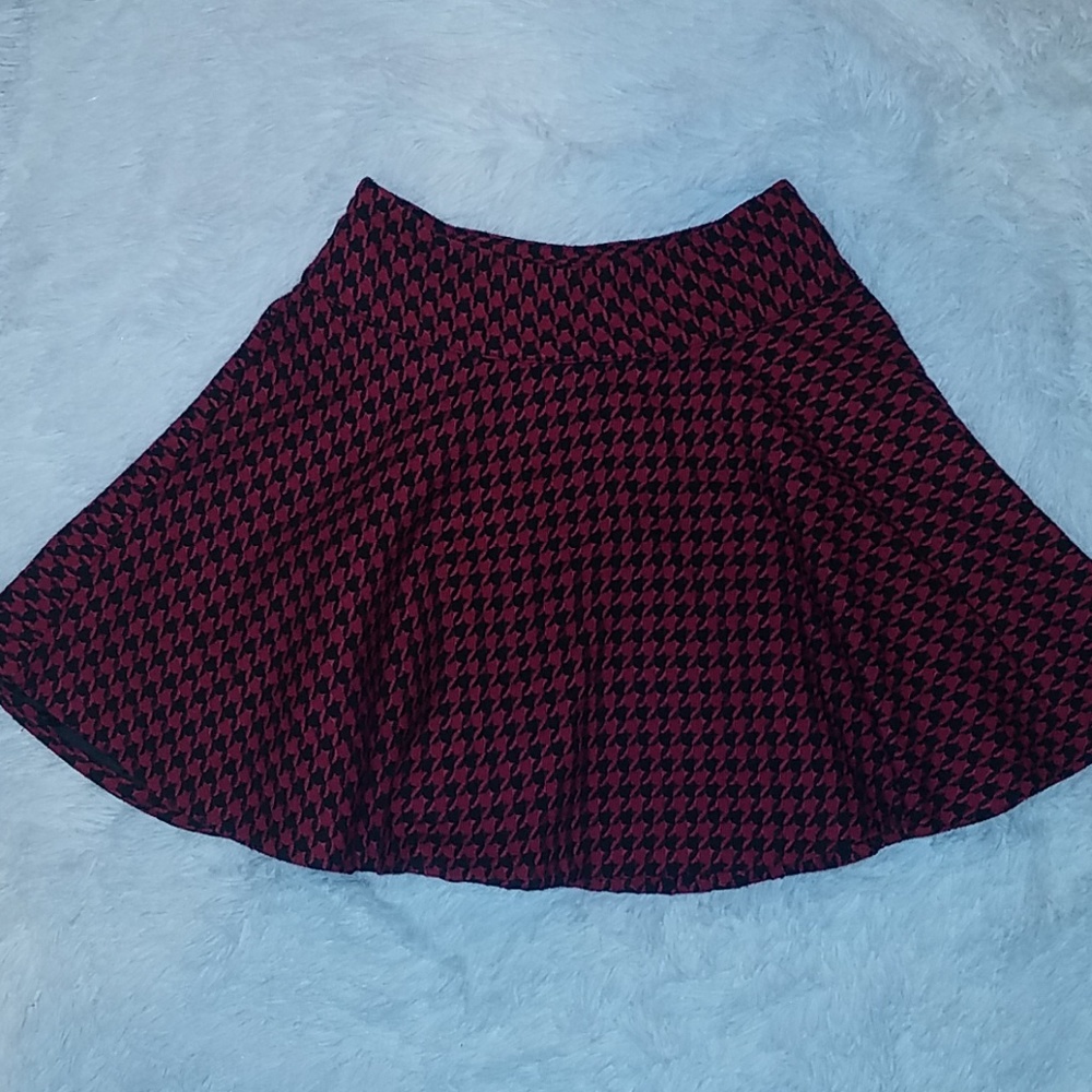 Talbots Kids Girls Size 8 Houndstooth Flair Skirt
